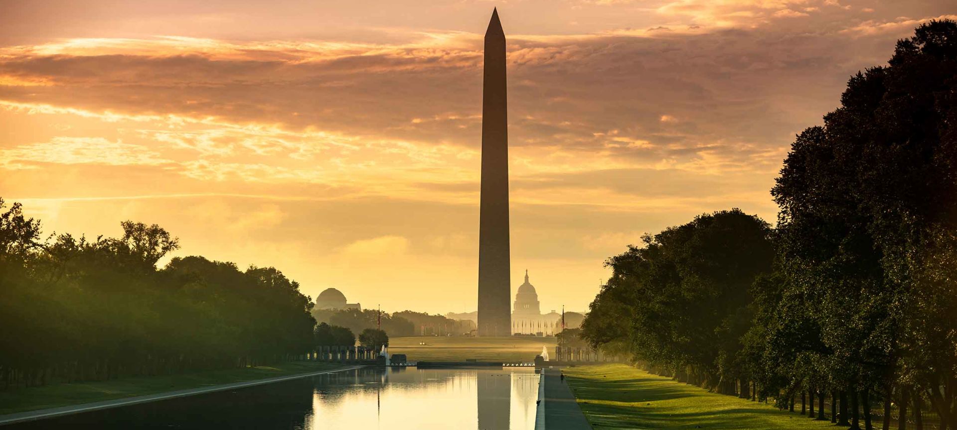 A Large Monument By A River