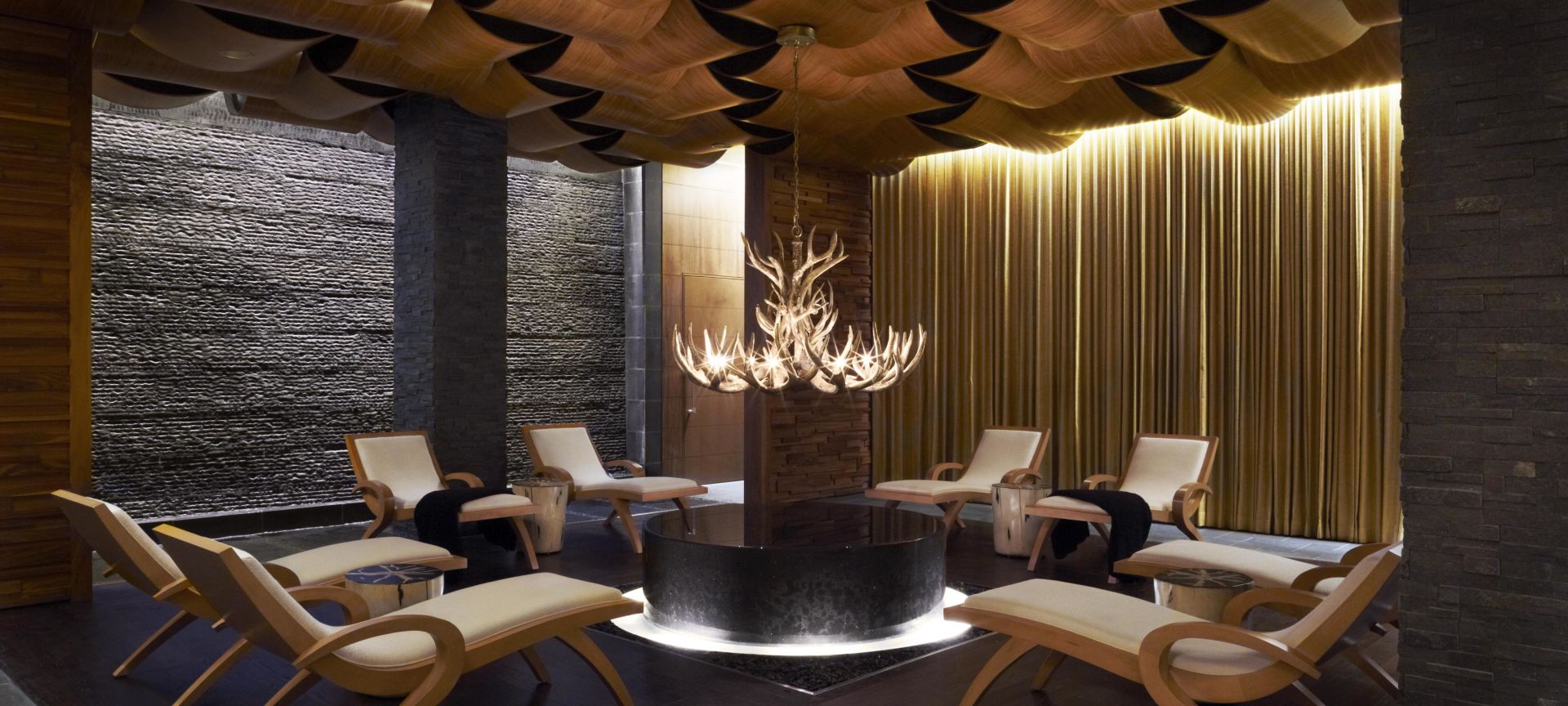 Relaxation area at the Viceroy Snowmass spa