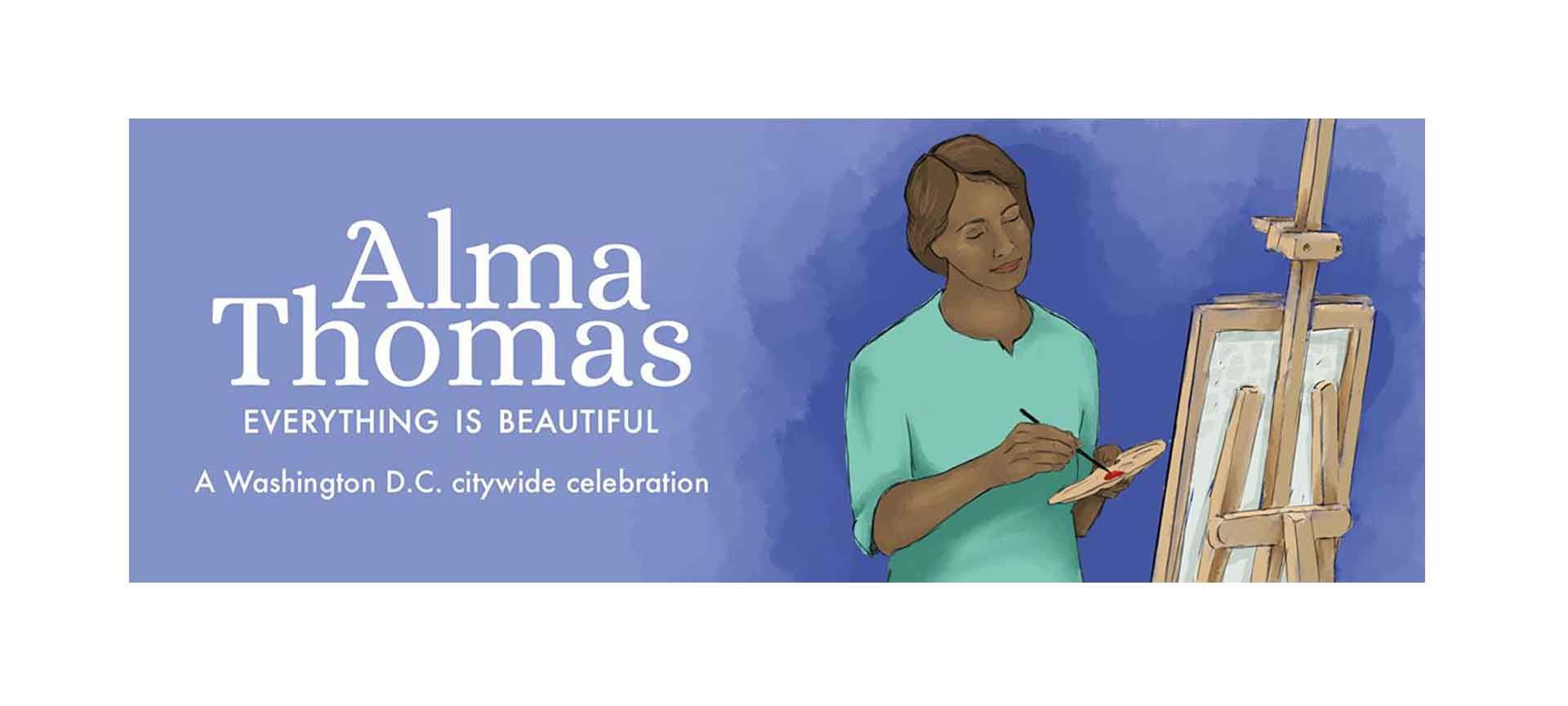 Alma Thomas Everything is Beautiful Event Flyer
