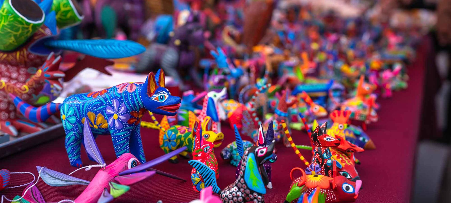 A Group Of Colorful Figurines